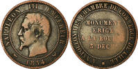 France 10 Centimes Coin, Lille, Bronze, KM:M25, Gadoury:251 -