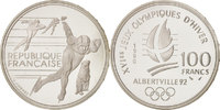 France 100 Francs Coin, Silver, KM:980 -