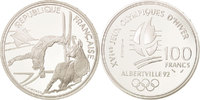 France 100 Francs Coin, Silver, KM:983 -