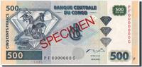 Congo Democratic Republic 500 Francs Banknote, 04.01.2002, KM:96s -