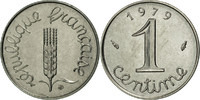 France Centime Coin, Épi, Paris, Stainless Steel, KM:928 -