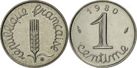 France Centime Coin, Épi, Paris, Stainless Steel, KM:928 -