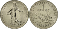 France Franc Coin, Semeuse, Paris, Nickel, KM:925.1 -
