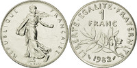France Franc Coin, Semeuse, Paris, Nickel, KM:925.1 -