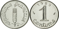 France Centime Coin, Épi, Paris, Stainless Steel, KM:928 -