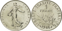 France Franc Coin, Semeuse, Paris, Nickel, KM:925.1 -