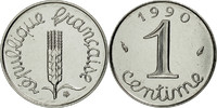 France Centime Coin, Épi, Paris, Stainless Steel, KM:928 -