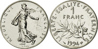 France Franc Coin, Semeuse, Paris, Nickel, KM:925.1 -