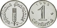 France Centime Coin, Épi, Paris, Stainless Steel, KM:928 -