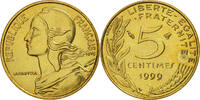 France 5 Centimes Coin, Marianne, Paris, Aluminum-Bronze -
