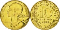 France 10 Centimes Coin, Marianne, Paris, Aluminum-Bronze -