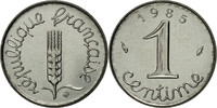 France Centime Coin, Épi, Paris, Stainless Steel, KM:928 -
