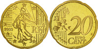 France 20 Euro Cent Coin, Brass, KM:1286 -