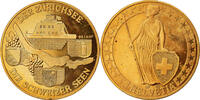 Switzerland Medal Der Zürichsee, Die Schweizer Seen, Copper-Nickel -