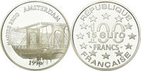 France 100 Francs-15 Euro Coin, Paris, Silver, KM:1156 -
