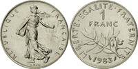 France Franc Coin, Semeuse, Paris, Nickel, KM:925.1 -