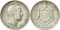 Albania Frang Ar Coin, Zog I, Rome, Silver, KM:16 -