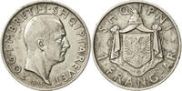 Albania Frang Ar Coin, Zog I, Rome, Silver, KM:16 -