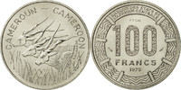 Cameroon 100 Francs Coin, Paris, Nickel, KM:E16 -