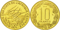 Central African States 10 Francs Coin, Paris -