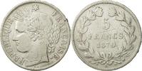 France 5 Francs Coin, Cérès, Bordeaux, Silver, KM:818.2 -
