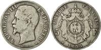 France 5 Francs Coin, Napoleon III, Napoléon III, Strasbourg -