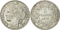 France 5 Francs Coin, Cérès, Paris, Silver, KM:819 -