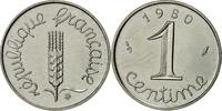 France Centime Coin, Épi, Paris, Stainless Steel, KM:928 -