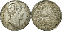 France 1 Franc Napoleon I, Paris, Silver, Gadoury:443 -