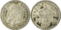France 20 Centimes Coin, Napoleon III, Napoléon III, Paris -