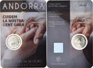 Andorra 2 Euro PERSONNES AGÉES, Bi-Metallic -