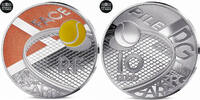 France 10 Euro Roland Garros - 100 ans, Proof / BE, Monnaie de Paris -