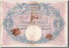France 50 Francs Banknote, 12.03.1921, Fayette:14.34, KM:64f -