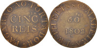 MADEIRA ISLANDS Token Madeira, 50 Reis, Copper -