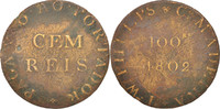 Portugal Token Madeira, 100 Reis, Copper -