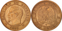 France 2 Centimes Coin, Napoleon III, Napoléon III, Lille -