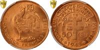Cameroon 50 Centimes Coin, Pretoria, PCGS, MS65+RD, Bronze -