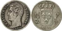 France 1/4 Franc Coin, Charles X, Rouen, Silver, KM:722.2 -