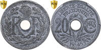 France 20 Centimes Lindauer, Paris, Zinc, PCGS, Gadoury:324 -