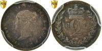 Great Britain 2 Pence Coin, Victoria, PCGS, PL65, Silver -