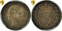 Great Britain 3 Pence Coin, Victoria, PCGS, PL65, Silver -