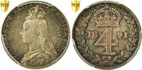 Great Britain 4 Pence Victoria, Silver, PCGS, Spink:3933, KM:773 -