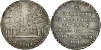 Great Britain Shilling Coin, Silver Token, Bastin Cheltenham -