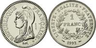 France Franc Coin, République, Paris, ESSAI, Nickel, KM:1004.1 -