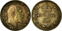 Great Britain 2 Pence Coin, Edward VII, Silver, KM:796 -
