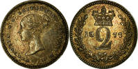 Great Britain 2 Pence Coin, Victoria, Silver, KM:729 -