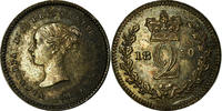 Great Britain 2 Pence Coin, Victoria, Silver, KM:729 -