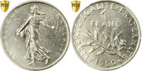 France Franc Coin, Semeuse, Paris, PCGS, MS64, Nickel, KM:925.1, graded -