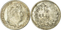 France 1/2 Franc Coin, Louis-Philippe, Bordeaux, Silver -