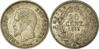 France 20 Centimes Coin, Napoleon III, Napoléon III, Paris -